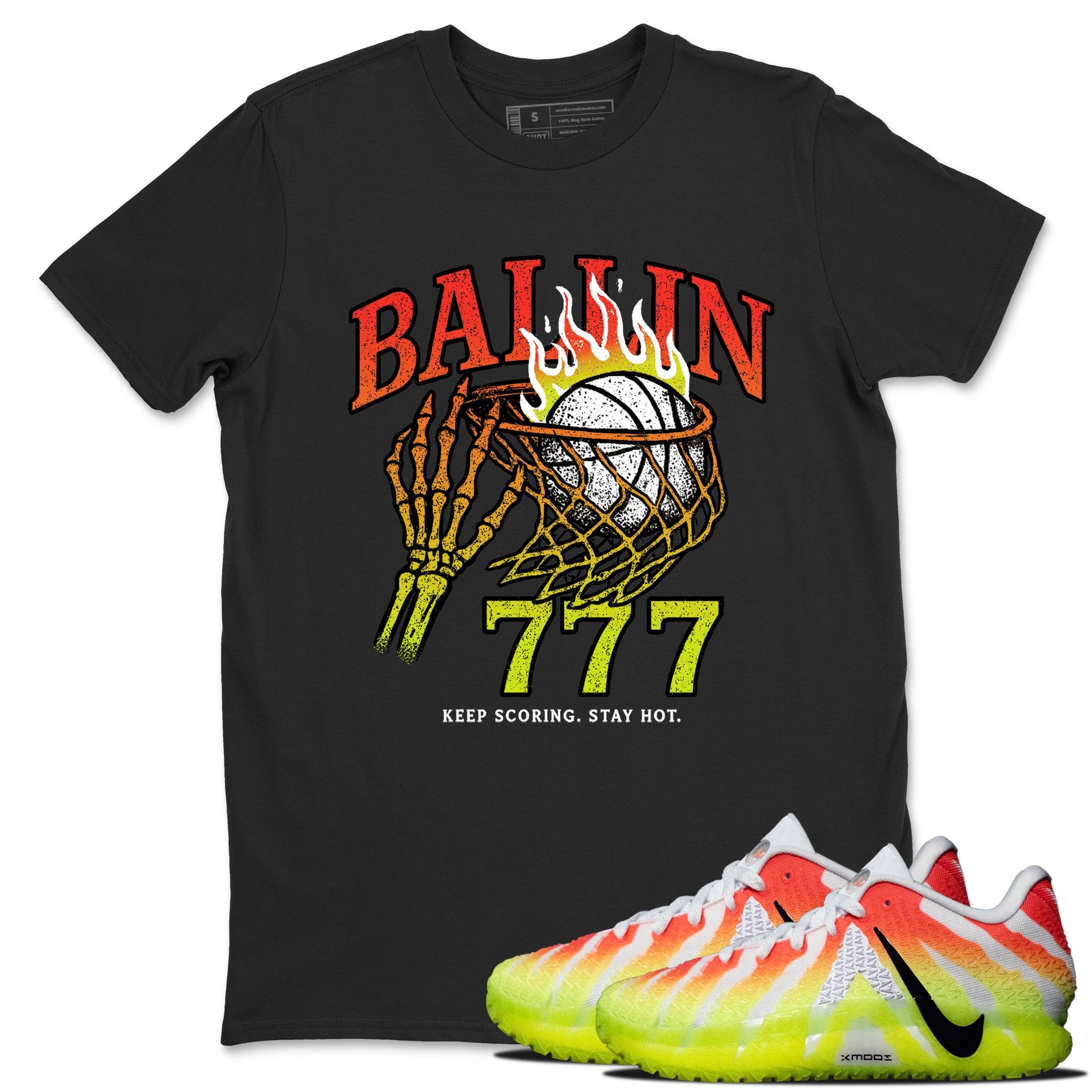 Sneaker Threads – Sneaker Tees To Match Nike JA 3 Under The Christmas Tree – Ballin 777 Graphic Tee Black 1. Perfect for Jordan releases 2025 colorways. Perfect for Ja Morant sneaker releases and Christmas 2025 colorways.