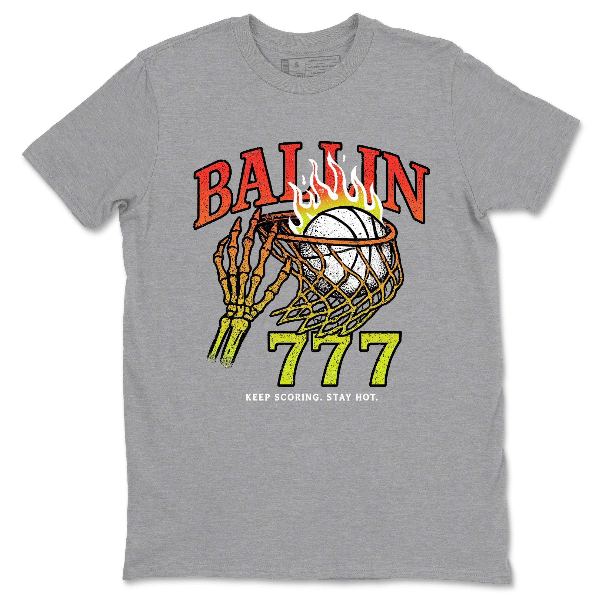 Sneaker Threads – Sneaker Tees To Match Nike JA 3 Under The Christmas Tree – Ballin 777 Graphic Tee Heather Grey 2. Perfect for Jordan releases 2025 colorways. Perfect for Ja Morant sneaker releases and Christmas 2025 colorways.