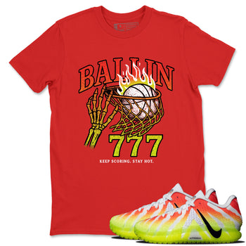 Sneaker Threads – Sneaker Tees To Match Nike JA 3 Under The Christmas Tree – Ballin 777 Graphic Tee Red 1. Perfect for Jordan releases 2025 colorways. Perfect for Ja Morant sneaker releases and Christmas 2025 colorways.