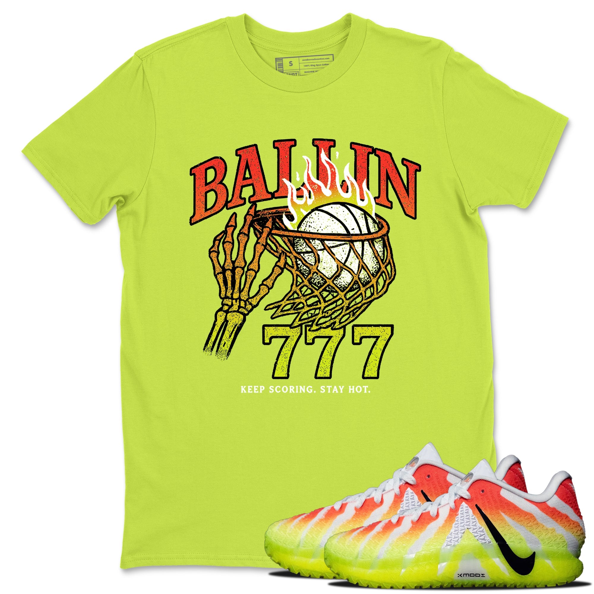 Sneaker Threads – Sneaker Tees To Match Nike JA 3 Under The Christmas Tree – Ballin 777 Graphic Tee Safety Green 1. Perfect for Jordan releases 2025 colorways. Perfect for Ja Morant sneaker releases and Christmas 2025 colorways.