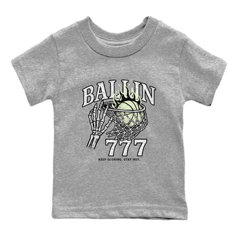 Sneaker Threads – Sneaker Tees To Match Nike KD 18 Halloween – Ballin 777 Youth Graphic Tee Heather Grey 2. Perfect for Jordan releases 2025 colorways. Perfect for Kevin Durant sneaker releases and Halloween 2025 colorways.