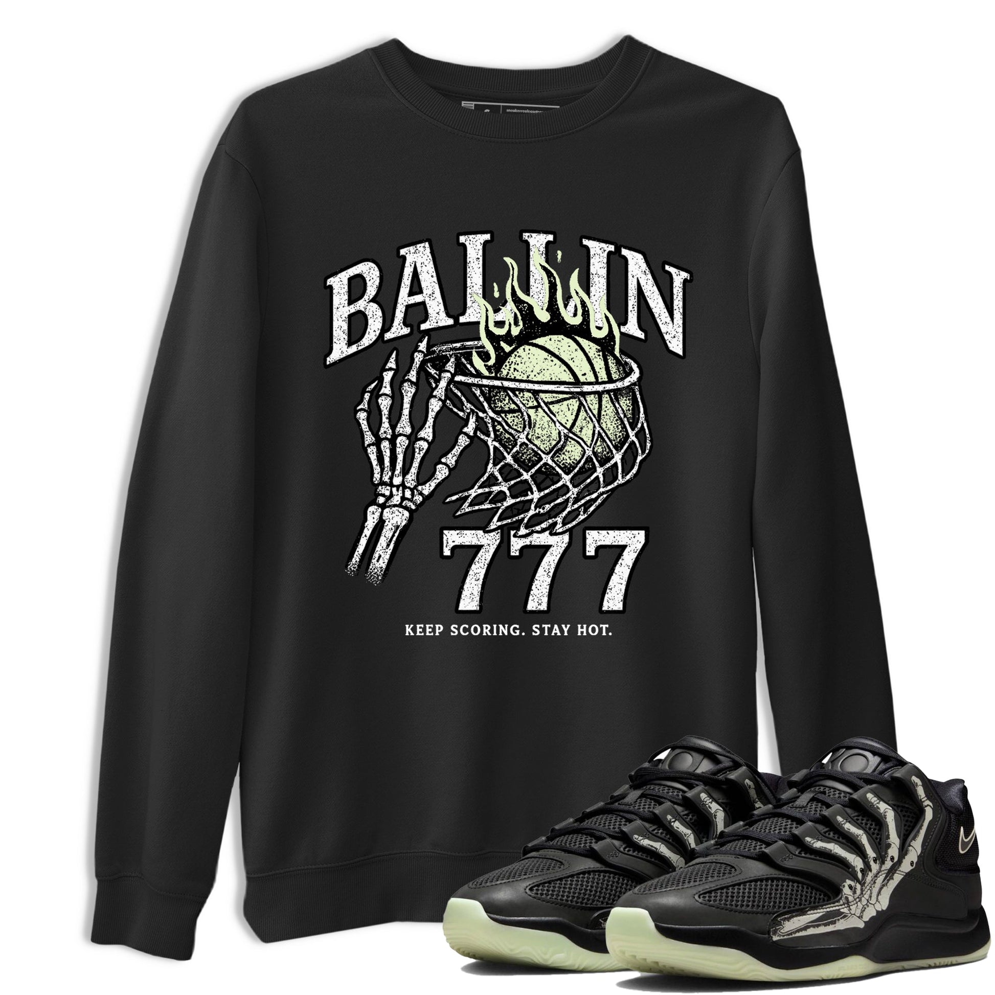 Sneaker Threads – Sneaker Tees To Match Nike KD 18 Halloween – Ballin 777 Graphic Tee Black 1. Perfect for Jordan releases 2025 colorways. Perfect for Kevin Durant sneaker releases and Halloween 2025 colorways.