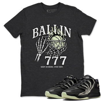 Sneaker Threads – Sneaker Tees To Match Nike KD 18 Halloween – Ballin 777 Graphic Tee Charcoal Heather 1. Perfect for Jordan releases 2025 colorways. Perfect for Kevin Durant sneaker releases and Halloween 2025 colorways.