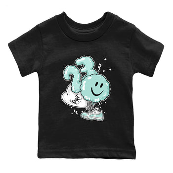 Balloon baby and kids t-shirt crafted for little sneakerheads to shine with the Air Jordan 11 Igloo sneakers, displayed in Black 2.