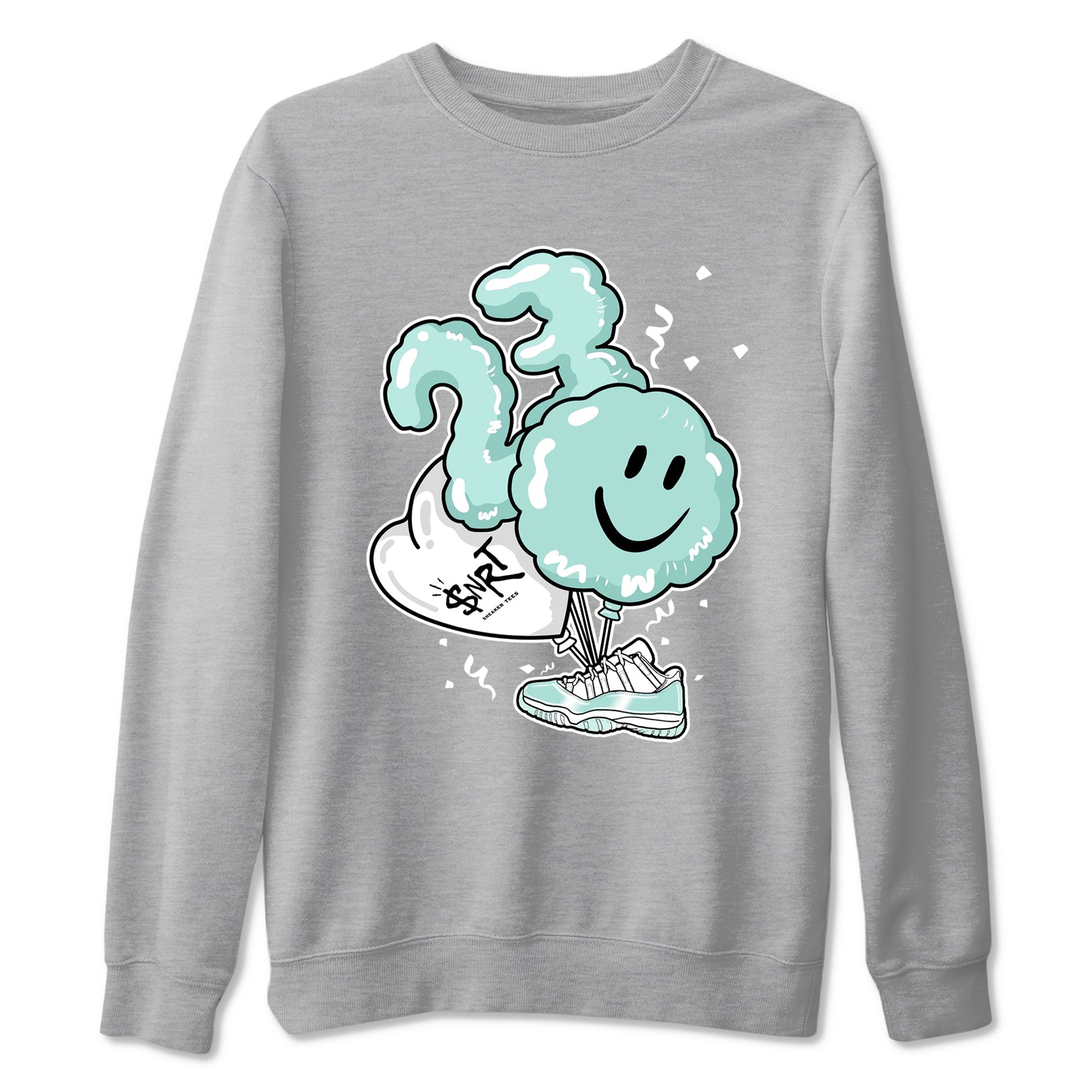 Balloon sneaker match t-shirt styled to complete your fit with the Air Jordan 11 Igloo sneakers, shown in Heather Grey 2.