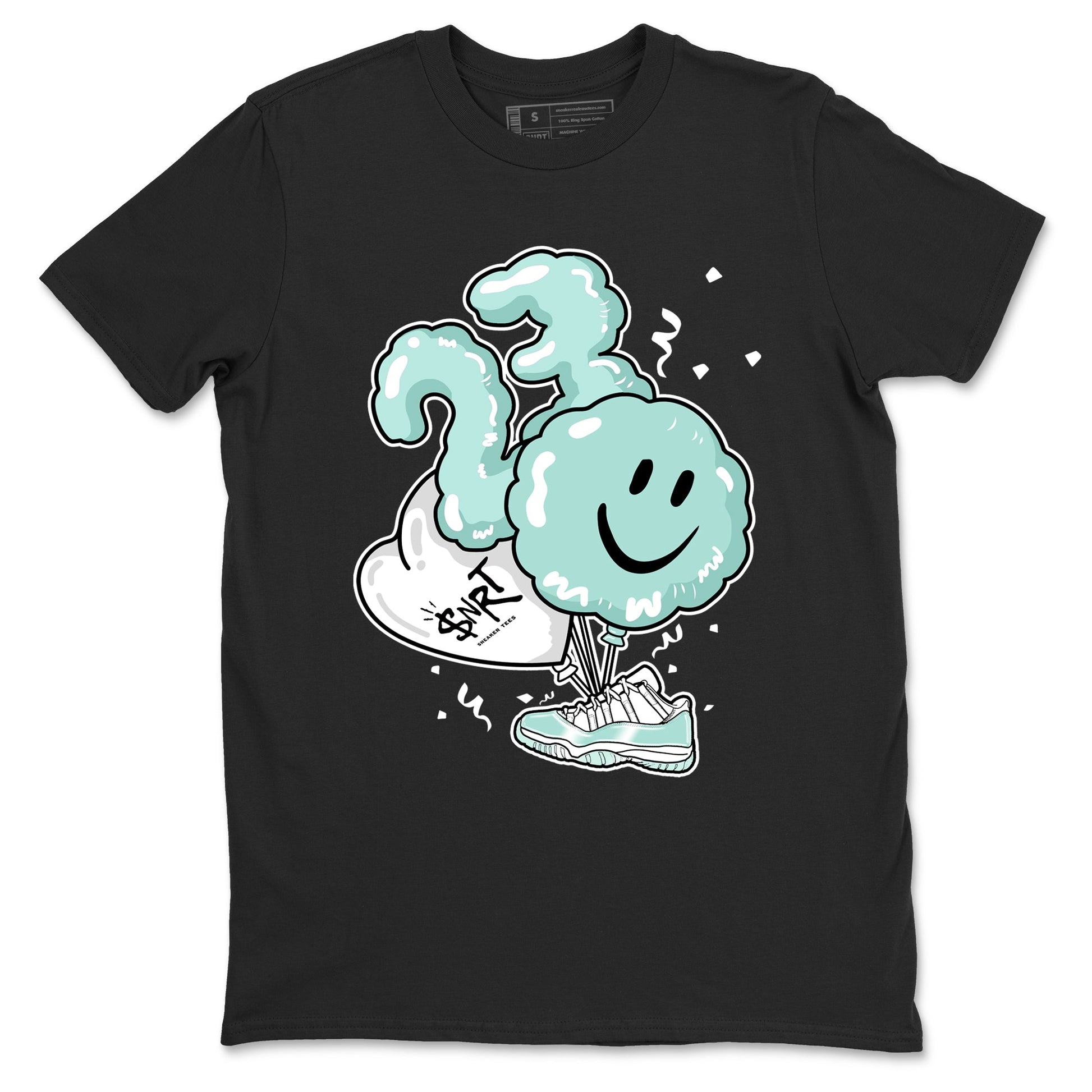 Balloon sneaker match t-shirt styled to complete your fit with the Air Jordan 11 Igloo sneakers, shown in Black 2.