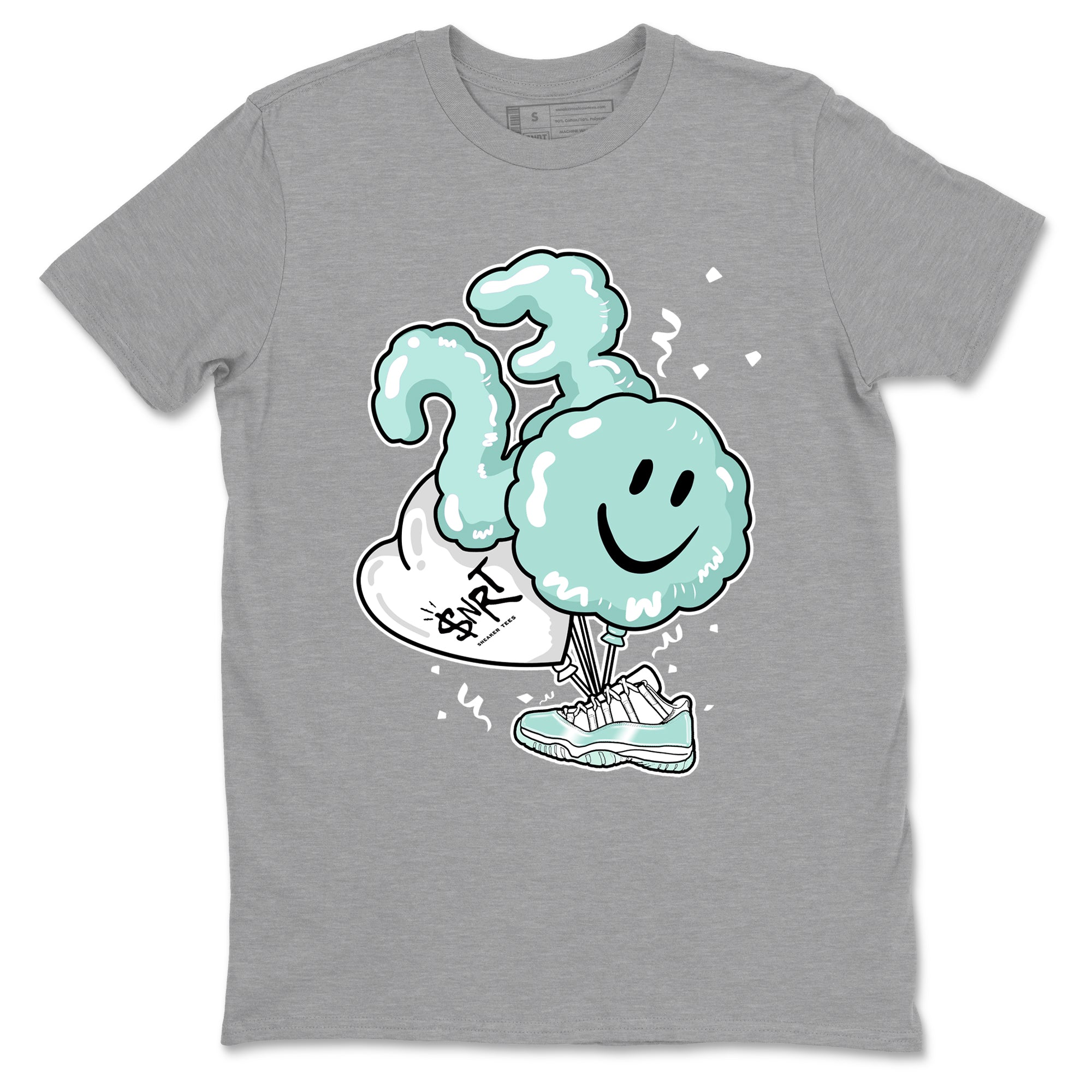 Balloon sneaker match t-shirt styled to complete your fit with the Air Jordan 11 Igloo sneakers, shown in Heather Grey 2.