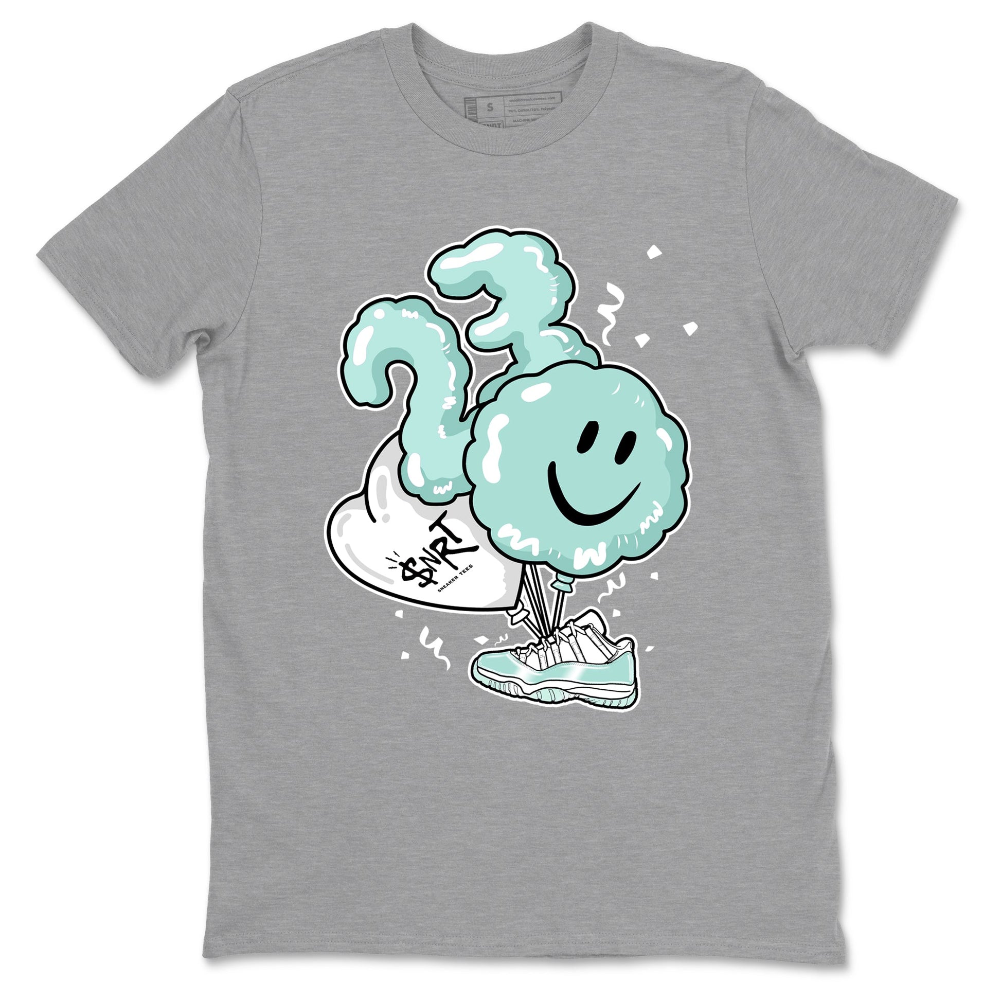 Balloon sneaker match t-shirt styled to complete your fit with the Air Jordan 11 Igloo sneakers, shown in Heather Grey 2.
