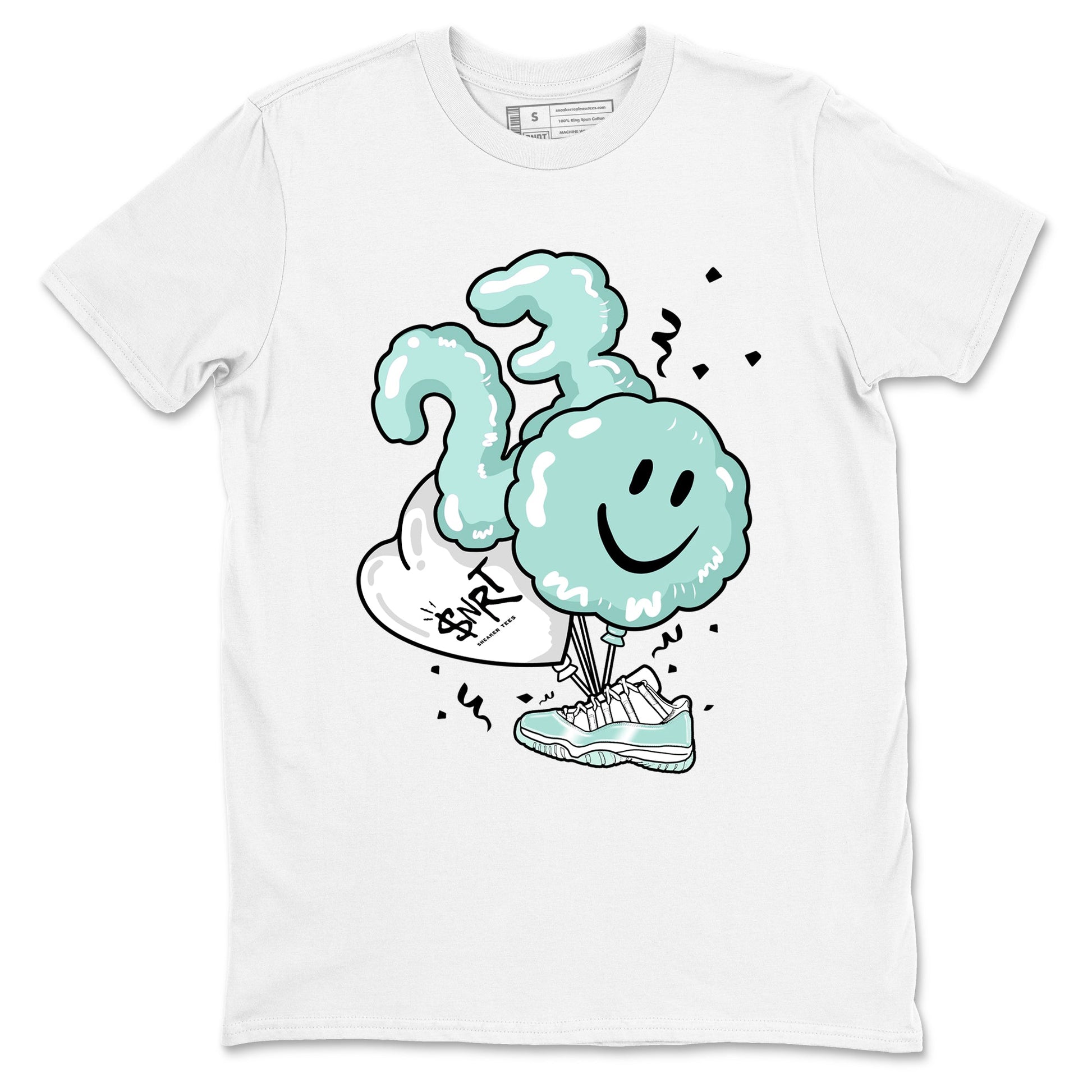 Balloon sneaker match t-shirt styled to complete your fit with the Air Jordan 11 Igloo sneakers, shown in White 2.
