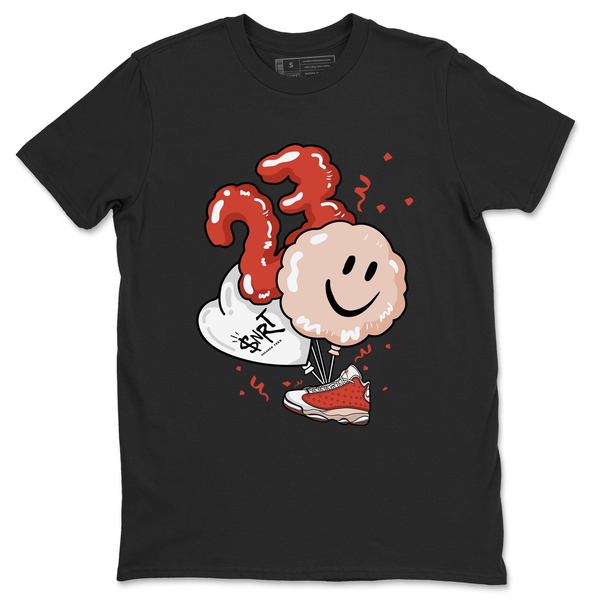 Air Jordan 13 Dune Red shirts to match jordans Balloon sneaker match tees AJ13 Dune Red Sneaker Shirts SNRT Sneaker Tees streetwear brand Black 2 unisex cotton tee