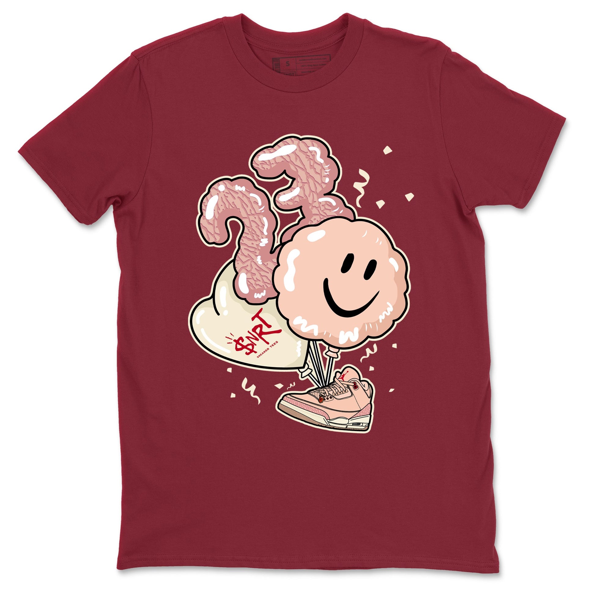 3s Valentines Day shirts to match jordans Balloon best t shirts to wear with jordans Air Jordan 3 Valentines Day match shoes to clothes SNRT Sneaker Tees unisex cotton Cardinal 2 shirts