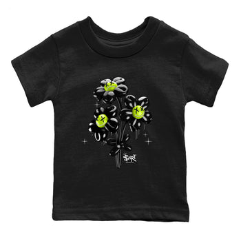 Foams One Black Volt shirts to match jordans Balloon Bouquet sneaker match tees Air Foamposite One Black and Volt match shoes to clothes SNRT Sneaker Tees Youth Baby Black 2 tee