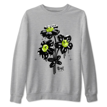Foams One Black Volt shirts to match jordans Balloon Bouquet sneaker match tees Air Foamposite One Black and Volt match shoes to clothes SNRT Sneaker Tees unisex cotton Heather Grey 2 shirts