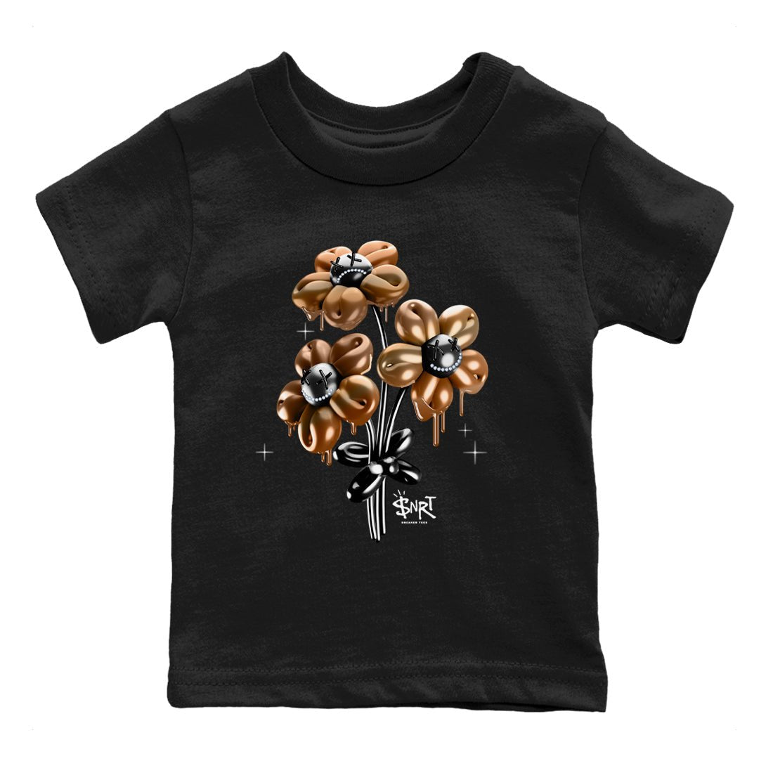 Foams One Metallic Copper shirts to match jordans Balloon Bouquet sneaker match tees Air Foamposite One Metallic Copper match shoes to clothes SNRT Sneaker Tees Youth Baby Black 2 tee