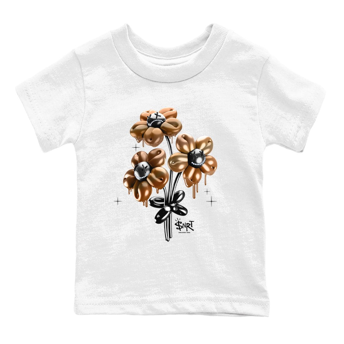 Foams One Metallic Copper shirts to match jordans Balloon Bouquet sneaker match tees Air Foamposite One Metallic Copper match shoes to clothes SNRT Sneaker Tees Youth Baby White 2 tee