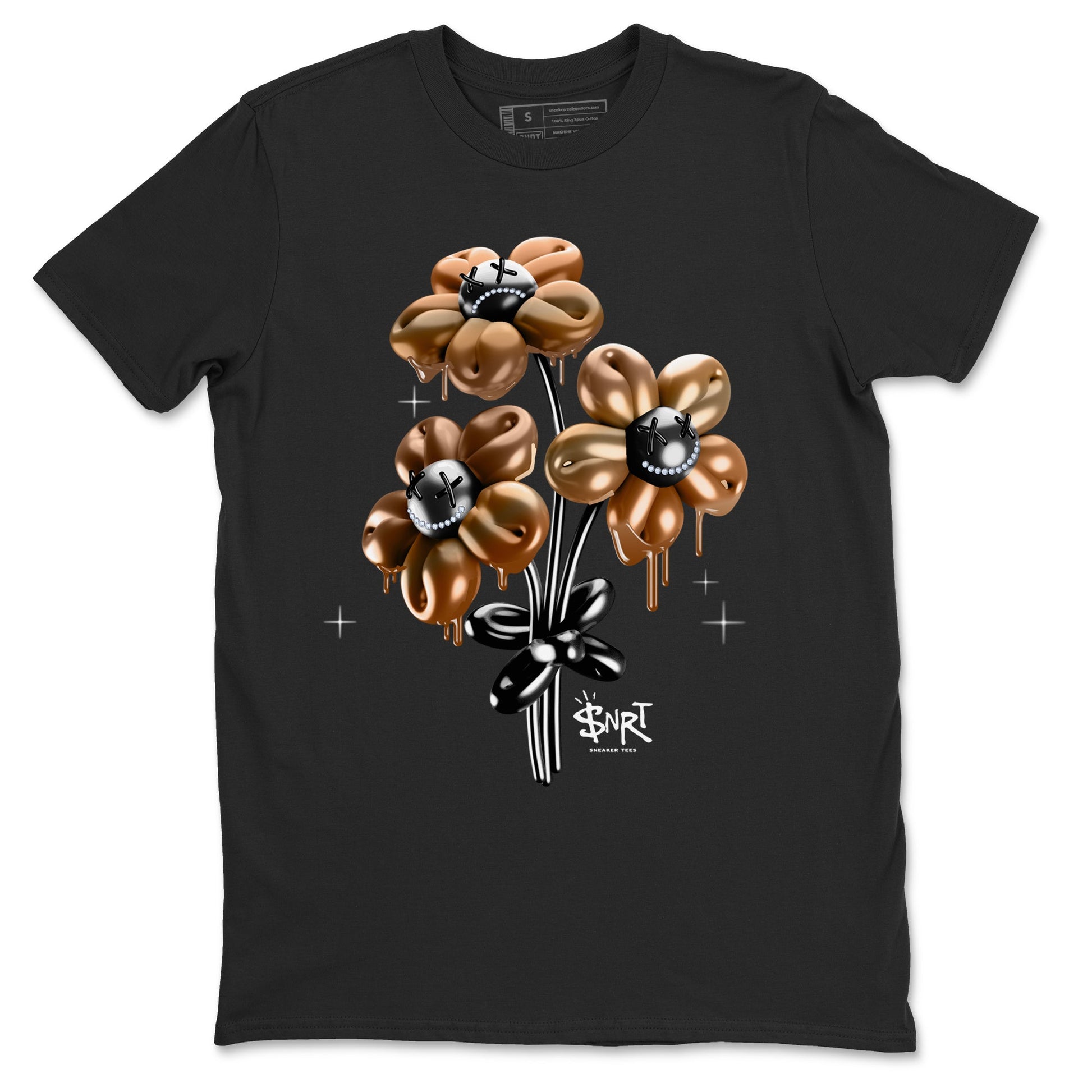 Foams One Metallic Copper shirts to match jordans Balloon Bouquet sneaker match tees Air Foamposite One Metallic Copper match shoes to clothes SNRT Sneaker Tees unisex cotton Black 2 shirts