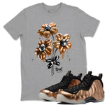 Foams One Metallic Copper shirts to match jordans Balloon Bouquet sneaker match tees Air Foamposite One Metallic Copper match shoes to clothes SNRT Sneaker Tees unisex cotton Heather Grey 1 shirts