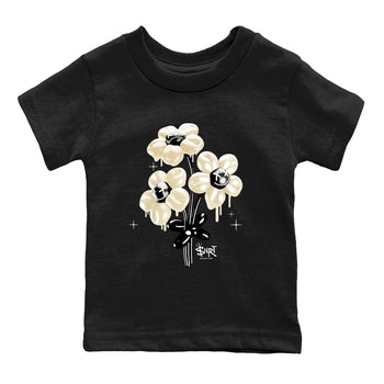 Sneaker Threads – Sneaker Tees To Match Air Foamposite One Pearl – Balloon Bouquet Youth Graphic Tee Black 2. Perfect for Jordan releases 2025 colorways.
