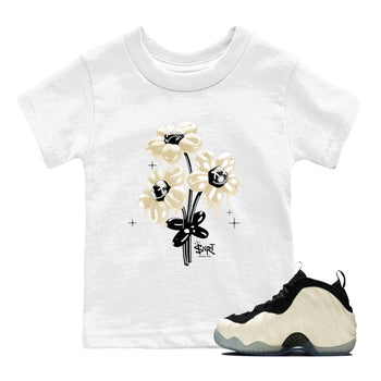 Sneaker Threads – Sneaker Tees To Match Air Foamposite One Pearl – Balloon Bouquet Youth Graphic Tee White 1. Perfect for Jordan releases 2025 colorways.