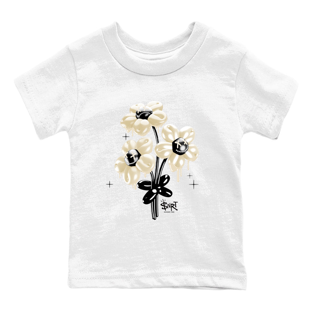 Sneaker Threads – Sneaker Tees To Match Air Foamposite One Pearl – Balloon Bouquet Youth Graphic Tee White 2. Perfect for Jordan releases 2025 colorways.