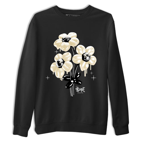 Sneaker Threads – Sneaker Tees To Match Air Foamposite One Pearl – Balloon Bouquet Graphic Tee Black 2. Perfect for Jordan releases 2025 colorways.