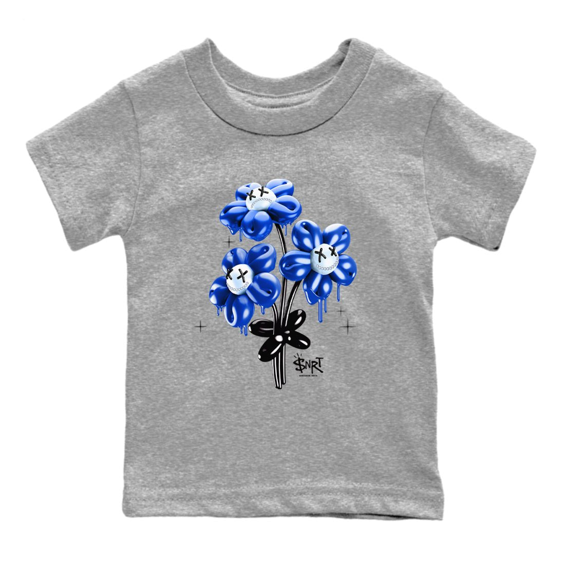 Air Foamposite One Royal shirts to match jordans Balloon Bouquet sneaker match tees Air Foamposite One Royal SNRT Sneaker Release Tees Youth Baby Heather Grey 2 crew neck shirts