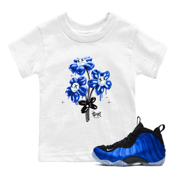 Air Foamposite One Royal shirts to match jordans Balloon Bouquet sneaker match tees Air Foamposite One Royal SNRT Sneaker Release Tees Youth Baby White 1 crew neck shirts