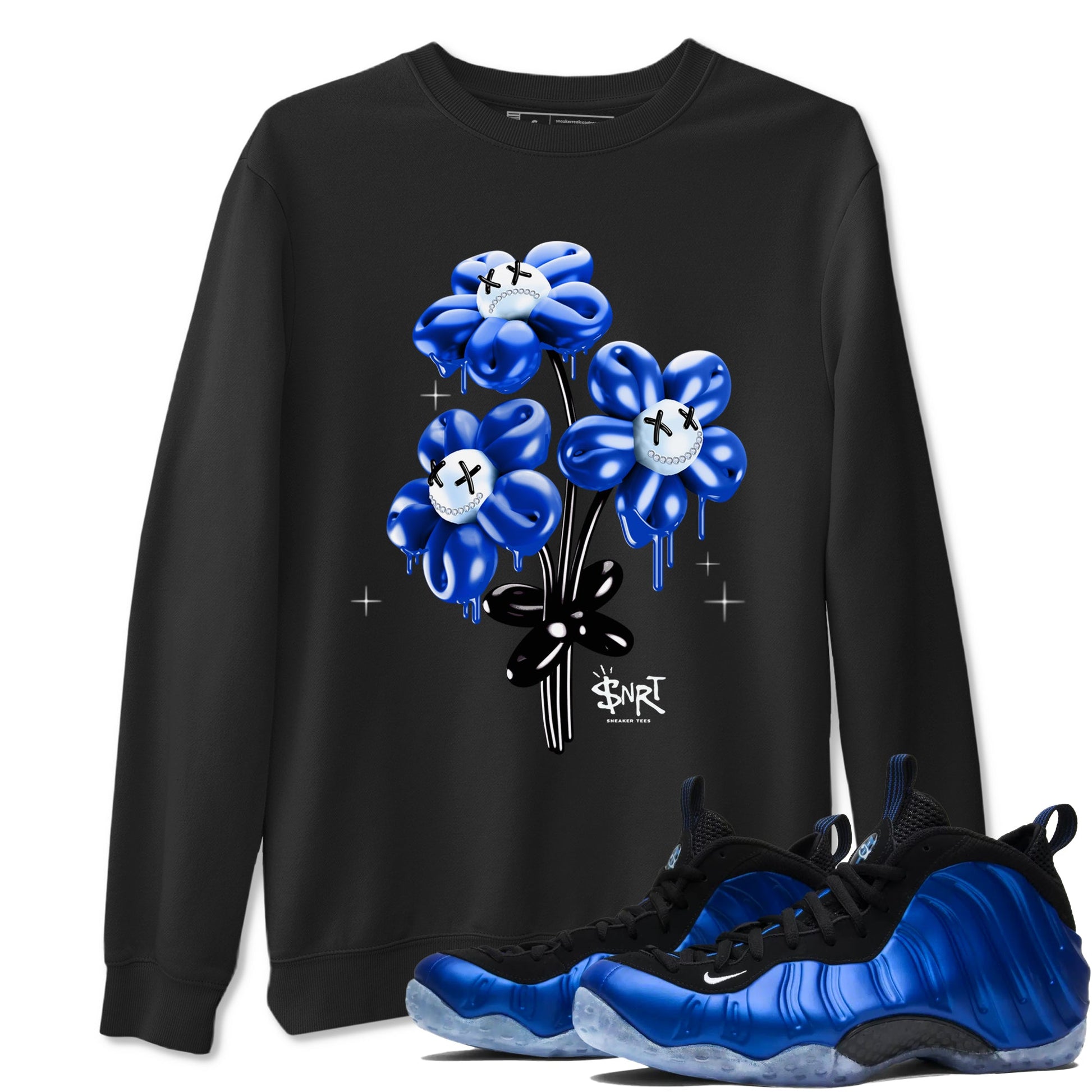 Air Foamposite One Royal shirts to match jordans Balloon Bouquet sneaker match tees Air Foamposite One Royal SNRT Sneaker Release Tees unisex cotton Black 1 crew neck shirts