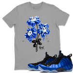 Air Foamposite One Royal shirts to match jordans Balloon Bouquet sneaker match tees Air Foamposite One Royal SNRT Sneaker Release Tees unisex cotton Heather Grey 1 crew neck shirts