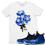 Air Foamposite One Royal shirts to match jordans Balloon Bouquet sneaker match tees Air Foamposite One Royal SNRT Sneaker Release Tees unisex cotton White 1 crew neck shirts