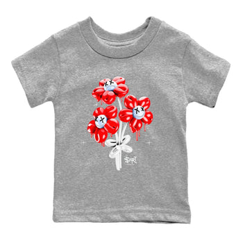11s Cherry shirts to match jordans Balloon Bouquet sneaker match tees Air Jordan 11 Retro Cherry match shoes to clothes SNRT Sneaker Tees Youth Baby Heather Grey 2 tee