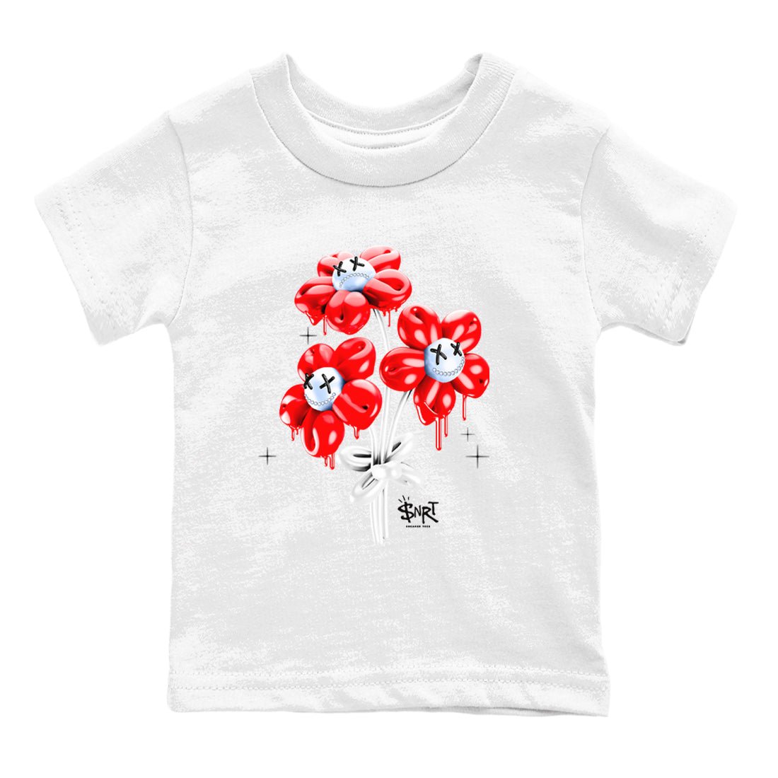 11s Cherry shirts to match jordans Balloon Bouquet sneaker match tees Air Jordan 11 Retro Cherry match shoes to clothes SNRT Sneaker Tees Youth Baby White 2 tee