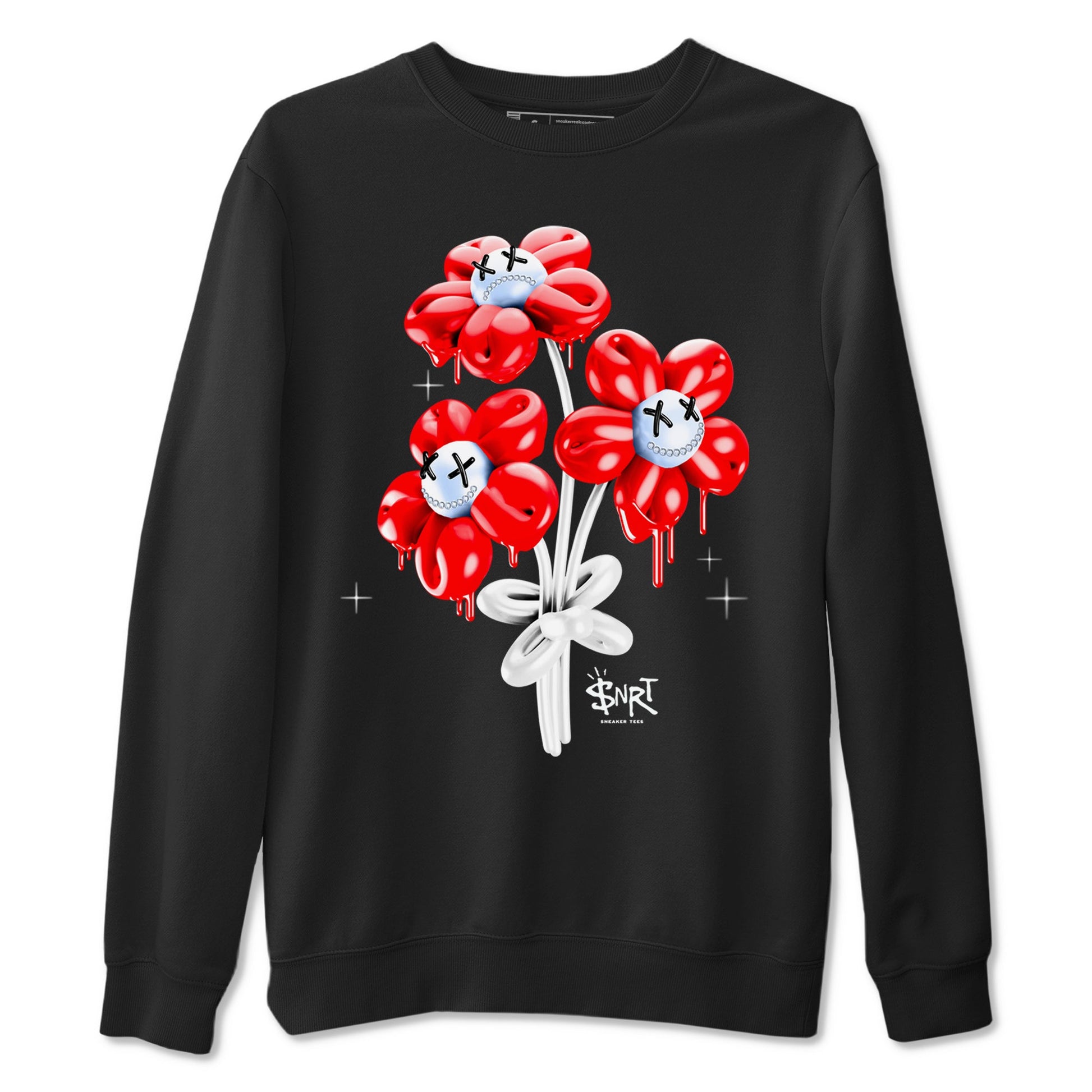 11s Cherry shirts to match jordans Balloon Bouquet sneaker match tees Air Jordan 11 Retro Cherry match shoes to clothes SNRT Sneaker Tees unisex cotton Black 2 shirts