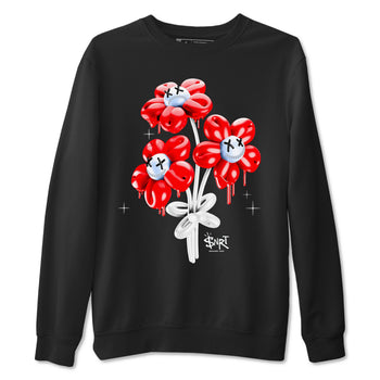11s Cherry shirts to match jordans Balloon Bouquet sneaker match tees Air Jordan 11 Retro Cherry match shoes to clothes SNRT Sneaker Tees unisex cotton Black 2 shirts