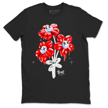 11s Cherry shirts to match jordans Balloon Bouquet sneaker match tees Air Jordan 11 Retro Cherry match shoes to clothes SNRT Sneaker Tees unisex cotton Black 2 shirts