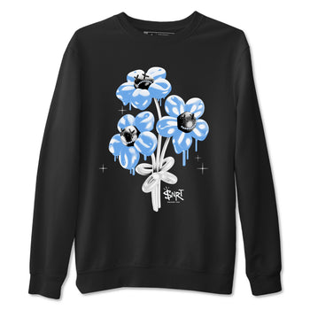11s Legend Blue shirts to match jordans Balloon Bouquet sneaker match tees Air Jordan 11 Legend Blue SNRT Sneaker Release Tees unisex cotton Black 2 crew neck shirts