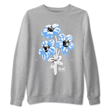 11s Legend Blue shirts to match jordans Balloon Bouquet sneaker match tees Air Jordan 11 Legend Blue SNRT Sneaker Release Tees unisex cotton Heather Grey 2 crew neck shirts