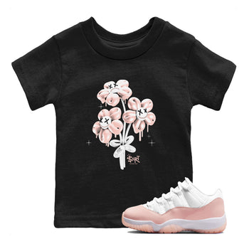 11s Legend Pink shirt to match jordans Balloon Bouquet sneaker tees Air Jordan 11 Legend Pink SNRT sneaker release tees baby toddler Black 1 cotton Shirt