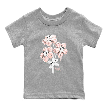 11s Legend Pink shirt to match jordans Balloon Bouquet sneaker tees Air Jordan 11 Legend Pink SNRT sneaker release tees baby toddler Heather Grey 2 cotton Shirt