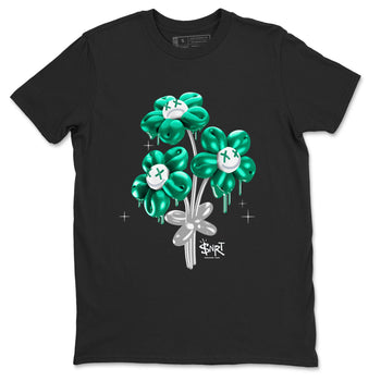 4s Oxidized Green shirts to match jordans Balloon Bouquet sneaker match tees Air Jordan 4 Oxidized Green SNRT Sneaker Tees streetwear brand Black 2 unisex cotton tee