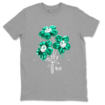 4s Oxidized Green shirts to match jordans Balloon Bouquet sneaker match tees Air Jordan 4 Oxidized Green SNRT Sneaker Tees streetwear brand Heather Grey 2 unisex cotton tee