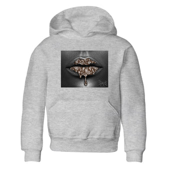 12s Baroque Brown shirts to match jordans Bandana Lips sneaker match tees Air Jordan 12 Baroque Brown match shoes to clothes SNRT Sneaker Tees Youth Baby Heather Grey 2 tee