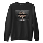 12s Baroque Brown shirts to match jordans Bandana Lips sneaker match tees Air Jordan 12 Baroque Brown match shoes to clothes SNRT Sneaker Tees unisex cotton Black 2 shirts