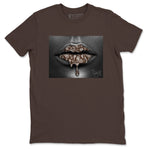 12s Baroque Brown shirts to match jordans Bandana Lips sneaker match tees Air Jordan 12 Baroque Brown match shoes to clothes SNRT Sneaker Tees unisex cotton Dark Chocolate 2 shirts