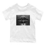 12s Black Wolf Grey shirts to match jordans Bandana Lips sneaker match tees 12s Baron SNRT Sneaker Release Tees Youth Baby White 2 crew neck shirts