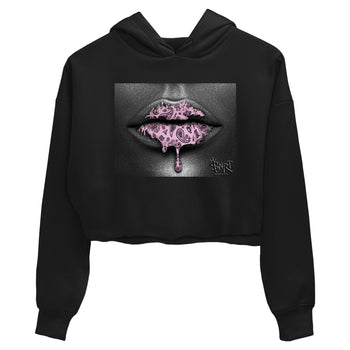 4s Retro Orchid shirts to match jordans Bandana Lips sneaker match tees Air Jordan 4 WMNS Orchid match shoes to clothes SNRT Sneaker Tees unisex cotton Black 2 crop tee