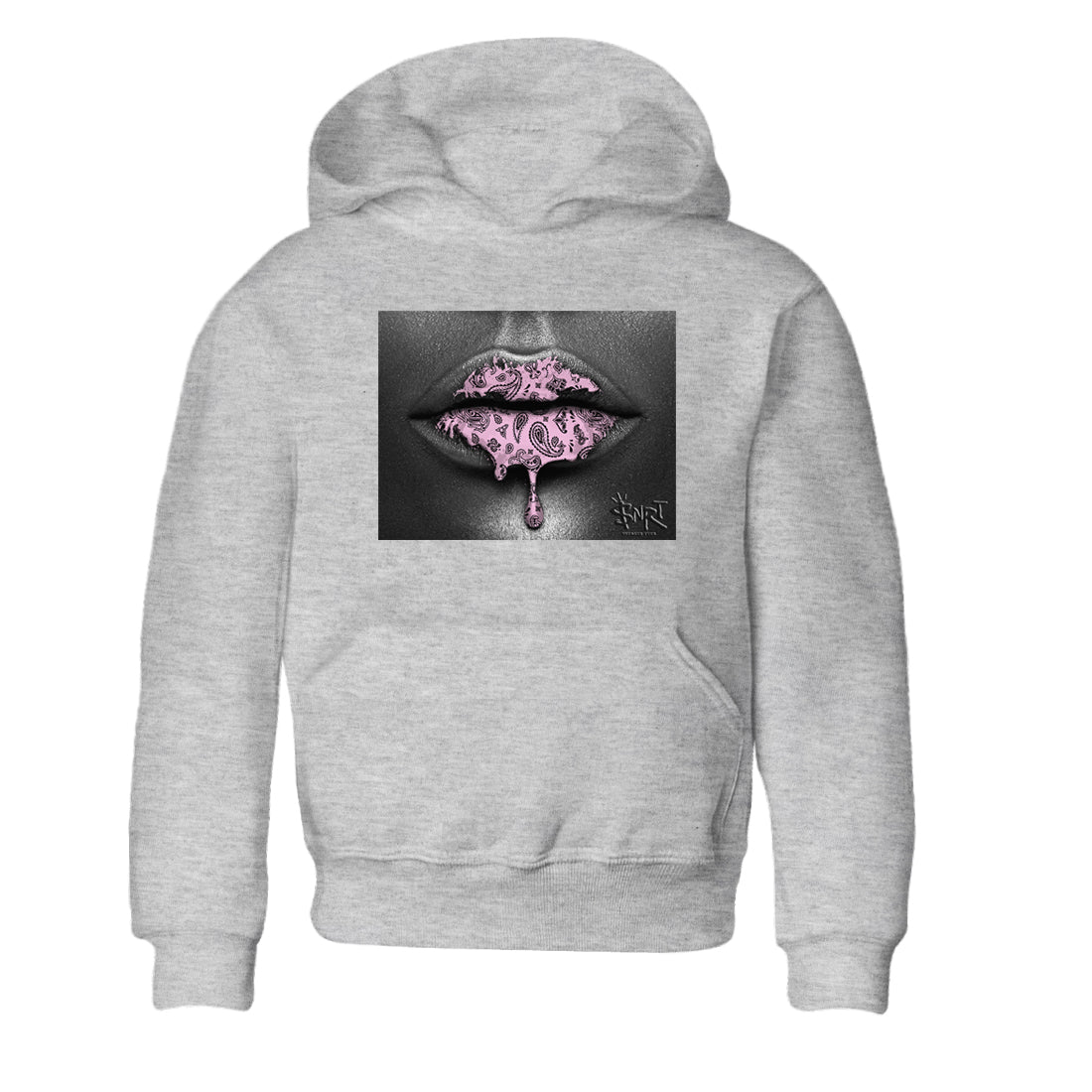 4s Retro Orchid shirts to match jordans Bandana Lips sneaker match tees Air Jordan 4 WMNS Orchid match shoes to clothes SNRT Sneaker Tees Youth Baby Heather Grey 2 tee