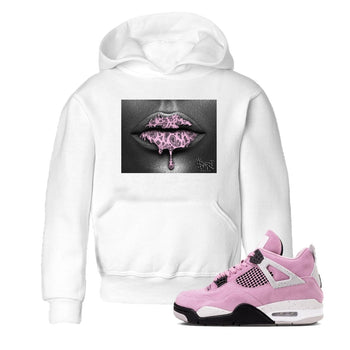 4s Retro Orchid shirts to match jordans Bandana Lips sneaker match tees Air Jordan 4 WMNS Orchid match shoes to clothes SNRT Sneaker Tees Youth Baby White 1 tee