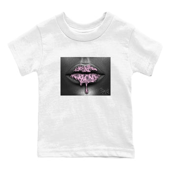 4s Retro Orchid shirts to match jordans Bandana Lips sneaker match tees Air Jordan 4 WMNS Orchid match shoes to clothes SNRT Sneaker Tees Youth Baby White 2 tee