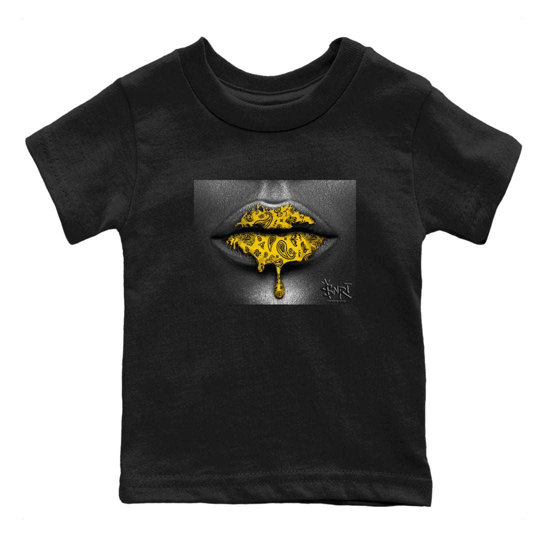 Dunk High Pollen shirts to match jordans Bandana Lips sneaker match tees Dunk High Pollen SNRT Sneaker Release Tees Youth Baby Black 2 crew neck shirts